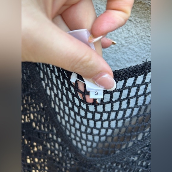 Rat and Boa Crochet Fringe Dress Black - Picture 4 of 5